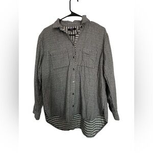 Madewell Black & White Gingham Button-Down Shirt